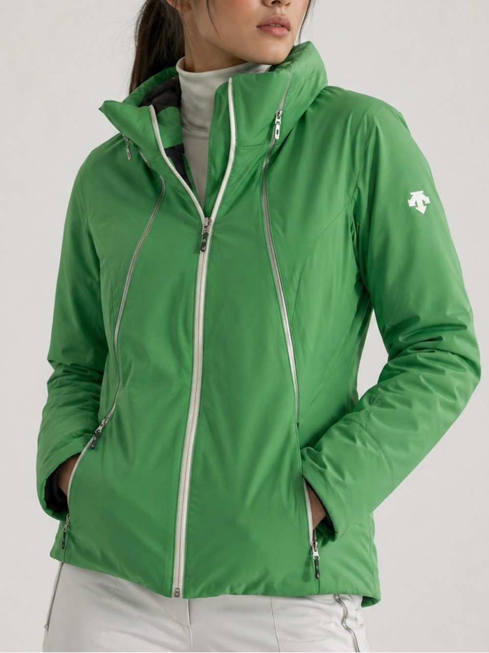 Descente Women’s Ski Jacket Green Ion-Bodies Tech Size L (38)